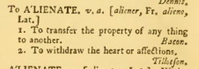 snapshot image of To Alienate  -- 1756