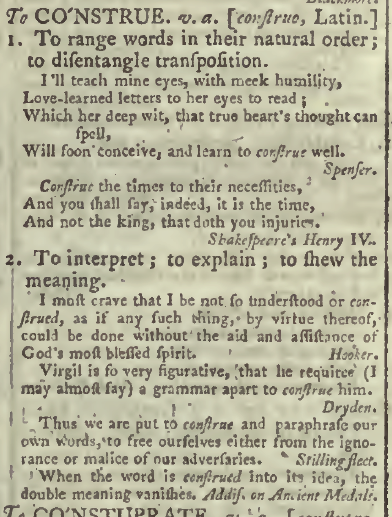 snapshot image of To CONSTRUE. (1785)