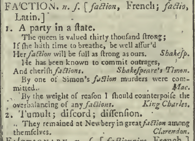 snapshot image of FACTION.  (1785)