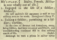snapshot image of MILITARY.  (1785) 1 of 2