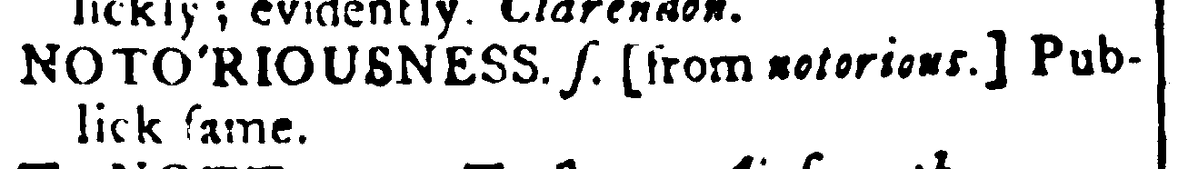 snapshot image of NOTORIOUSNESS[sic].  (1768)