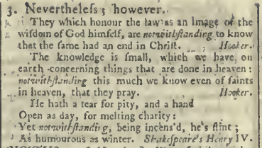 snapshot image of NOTWITHSTANDING.  (1785) 2 of 2