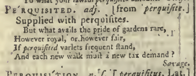 snapshot image of PERQUISITED[sic].  (1785)