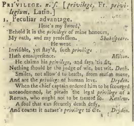 snapshot image of Privilege (1785) 1 of 2