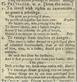 snapshot image of To Privilege (1785)