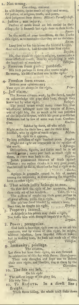 snapshot image of Rights (1785)