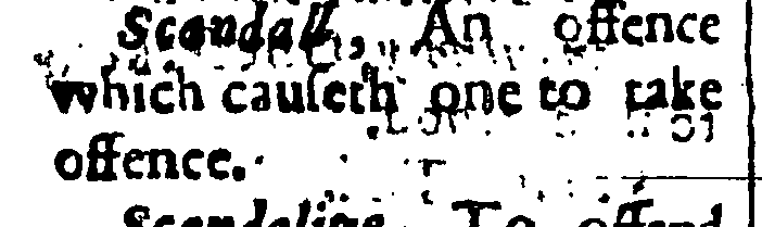 snapshot image of SCANDALL[sic].  (1647)