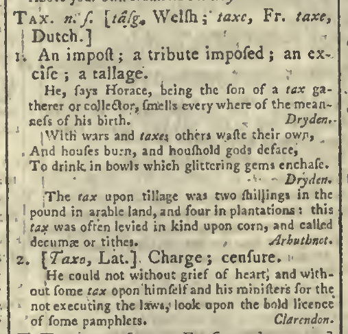 snapshot image of TAX. (1785)