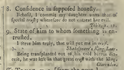 snapshot image of TRUST.  (1785) 2 of 2