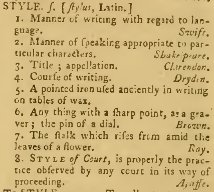 snapshot image of Style.  (1756)