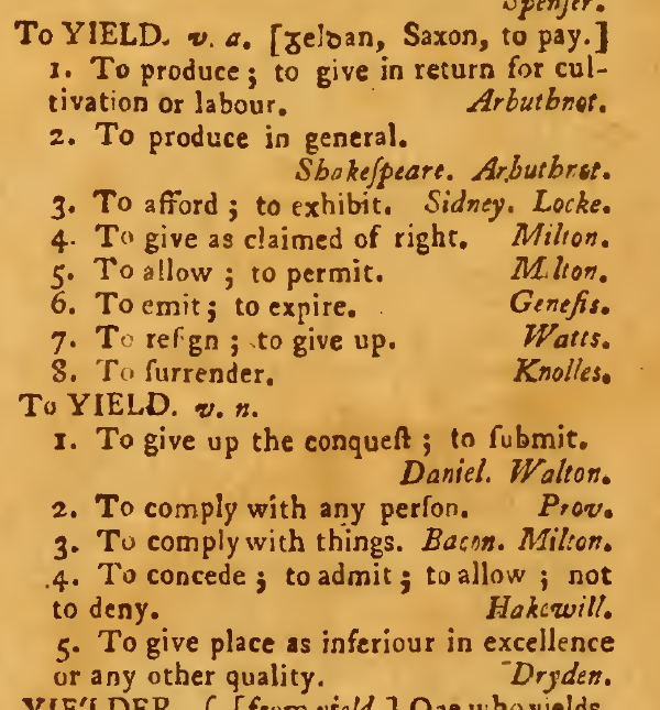 snapshot image of To Yield.  (1756)